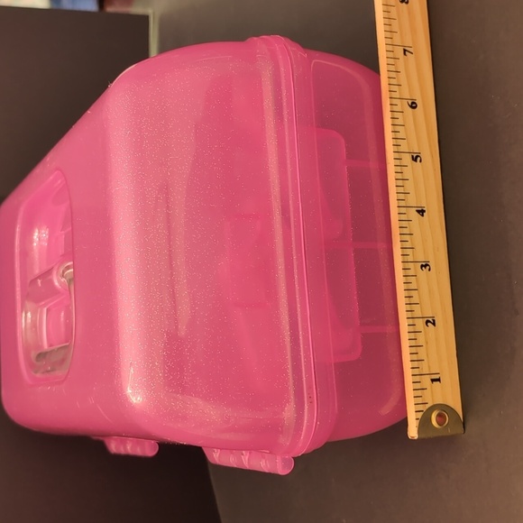 Caboodles Pink Sparkle On The Go Girl Travel Makeup Case . - Picture 10 of 11